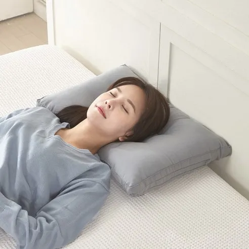 킹리치 빨아쓰는 꿀잠 숙면 낮은 경추베개 고급형 4060, 4060그레이, 1개